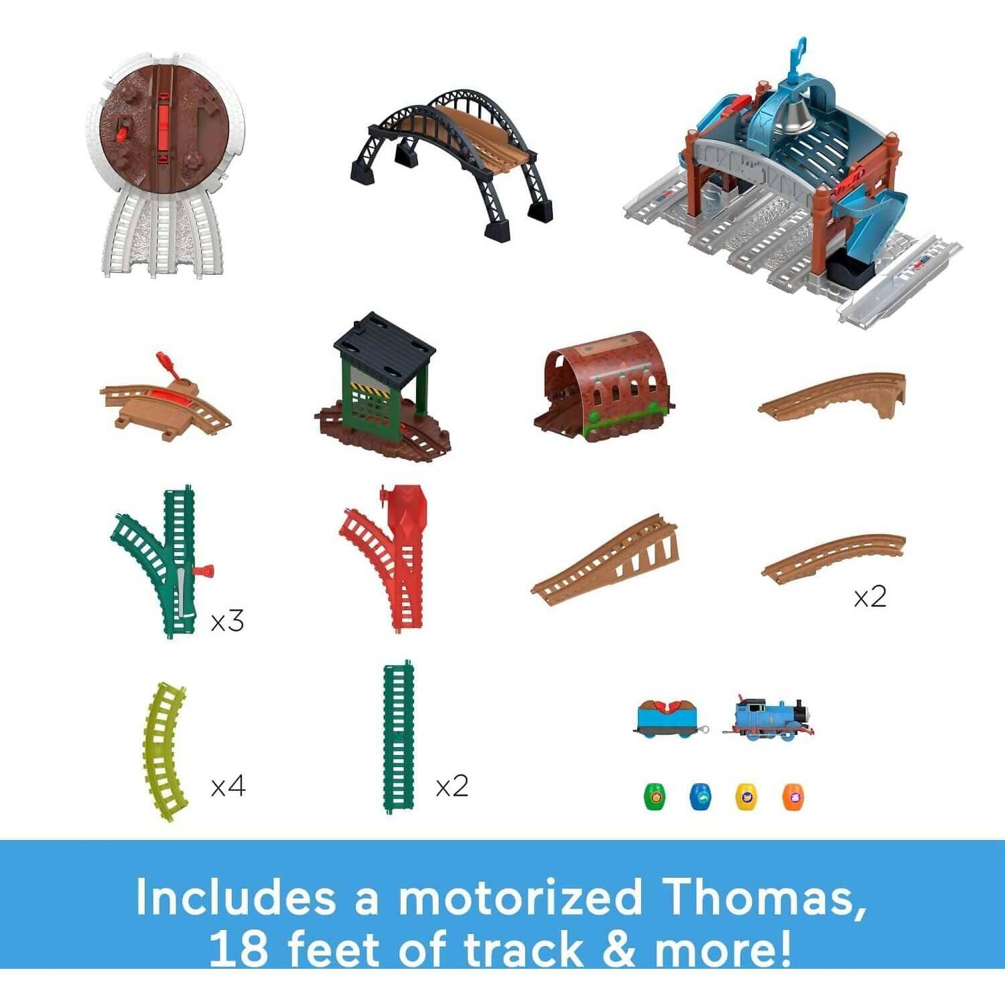 Fisher-Price - Thomas & Friends Motorized Load & Launch Barrel Delivery Set - Mattel