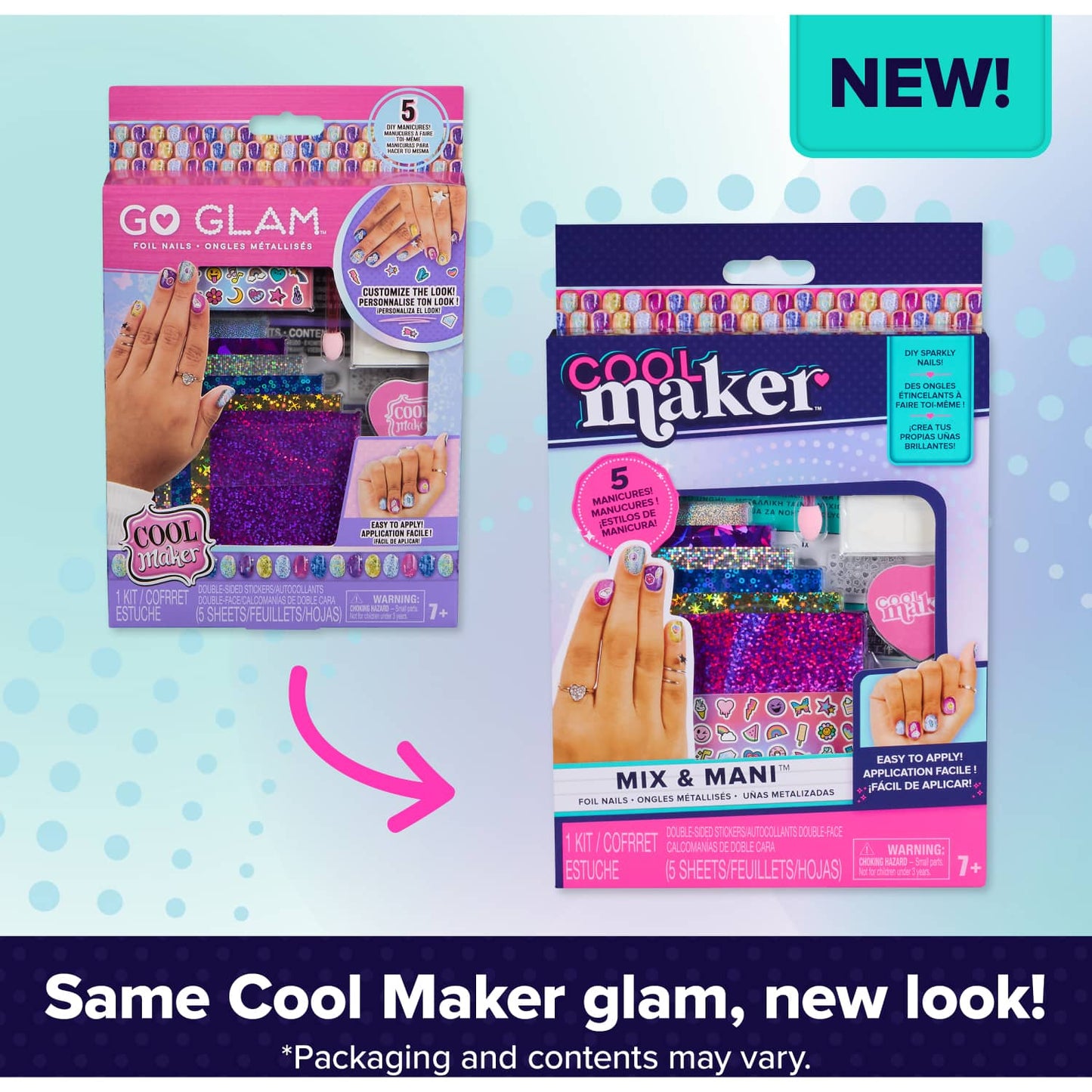Cool Maker - Mix & Mani Holiday Foil Nail Kit