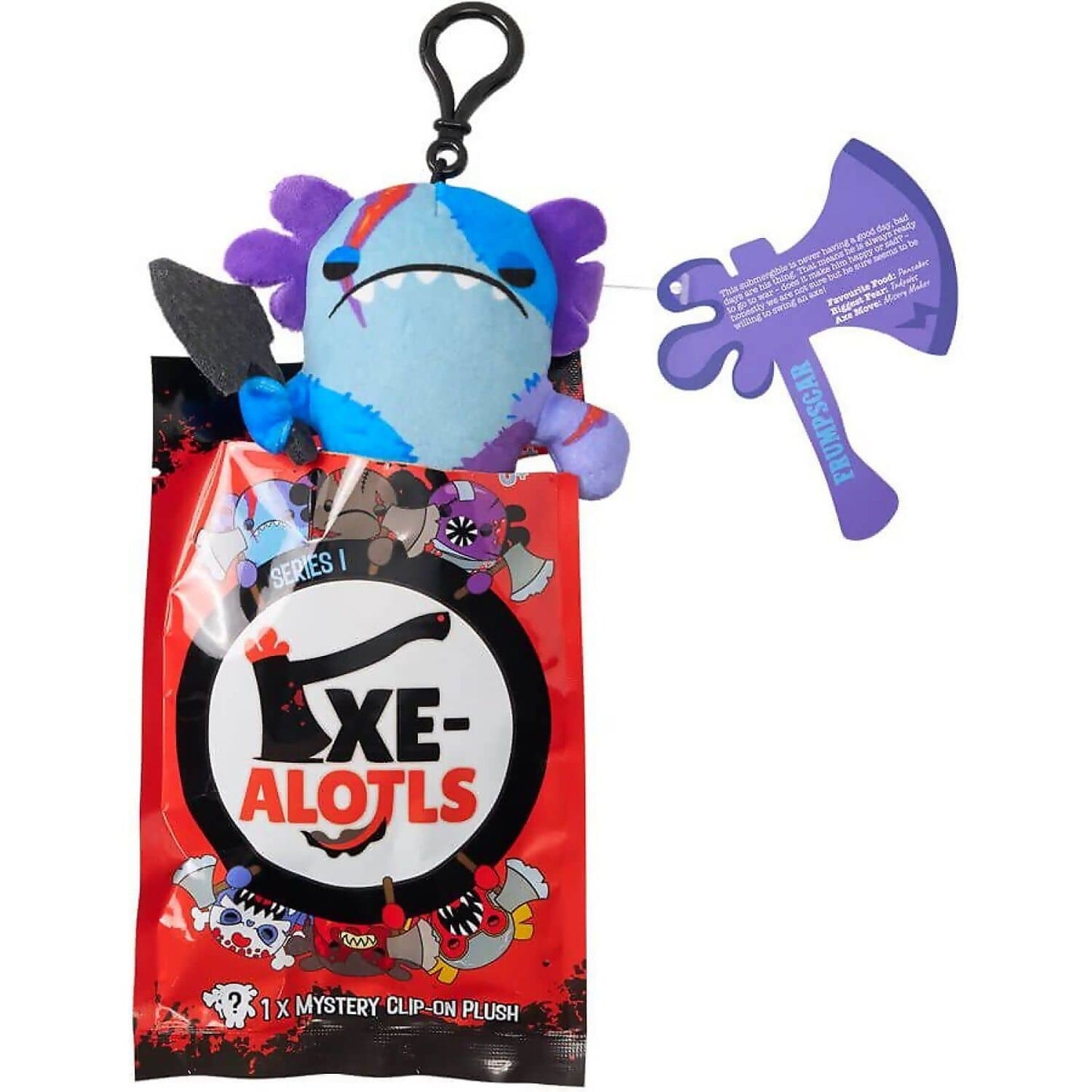Kreepy Collectibles - Series 1 Edition Axe-Alotls Mystery Blind Bag - 10cm Plush Clip-On - Jasnor