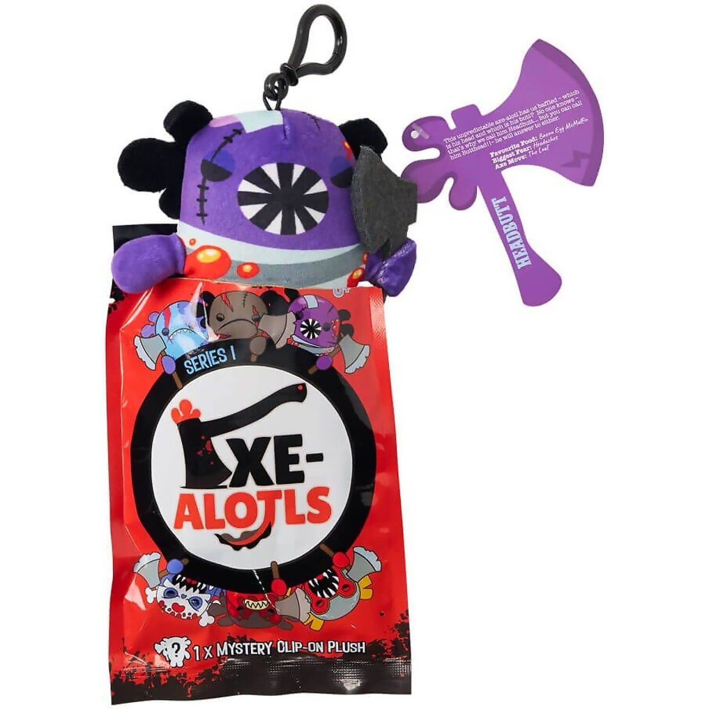 Kreepy Collectibles - Series 1 Edition Axe-Alotls Mystery Blind Bag - 10cm Plush Clip-On - Jasnor