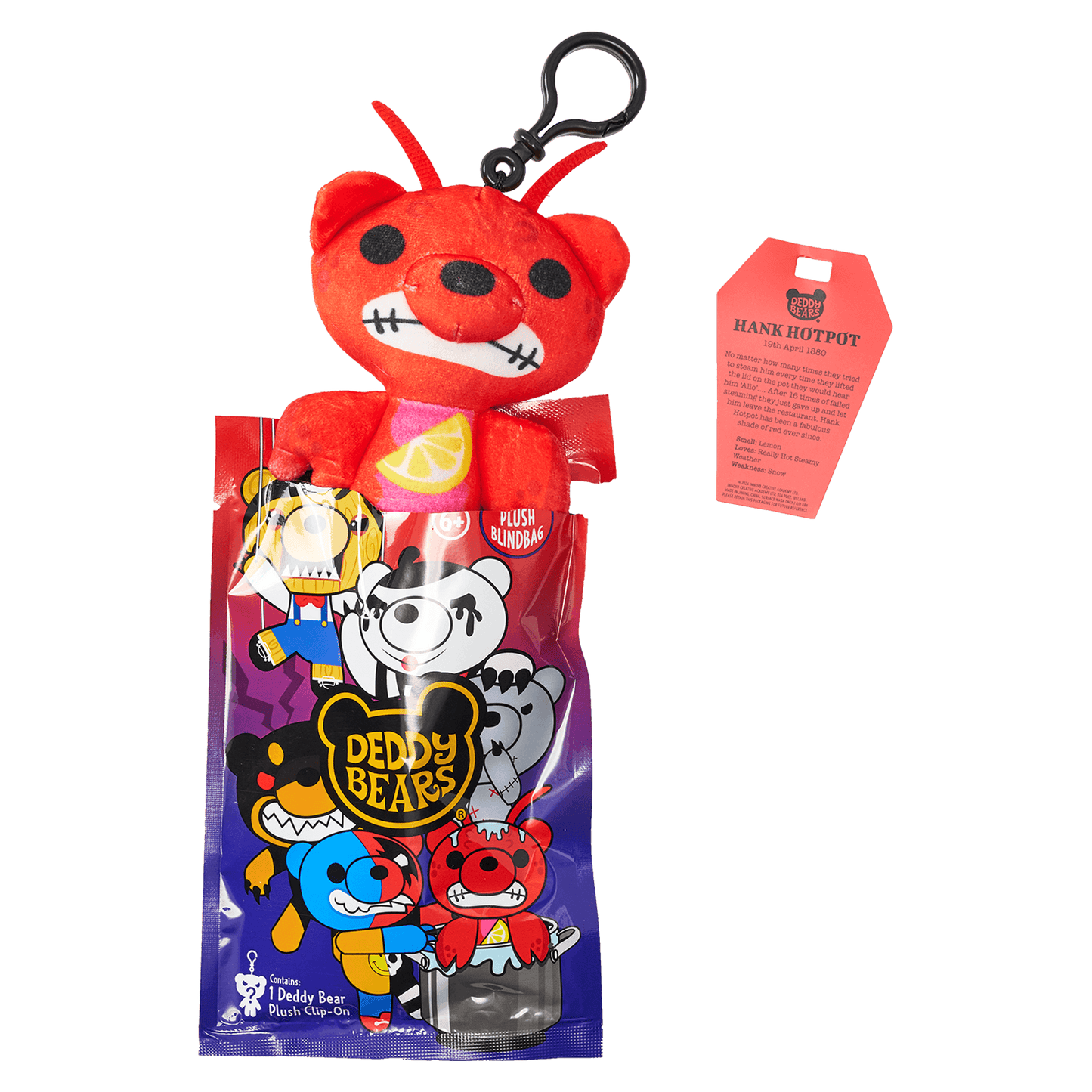 Deddy Bears - Series 4 Edition Mystery Blind Bag – 12cm Plush Clip-On - Jasnor