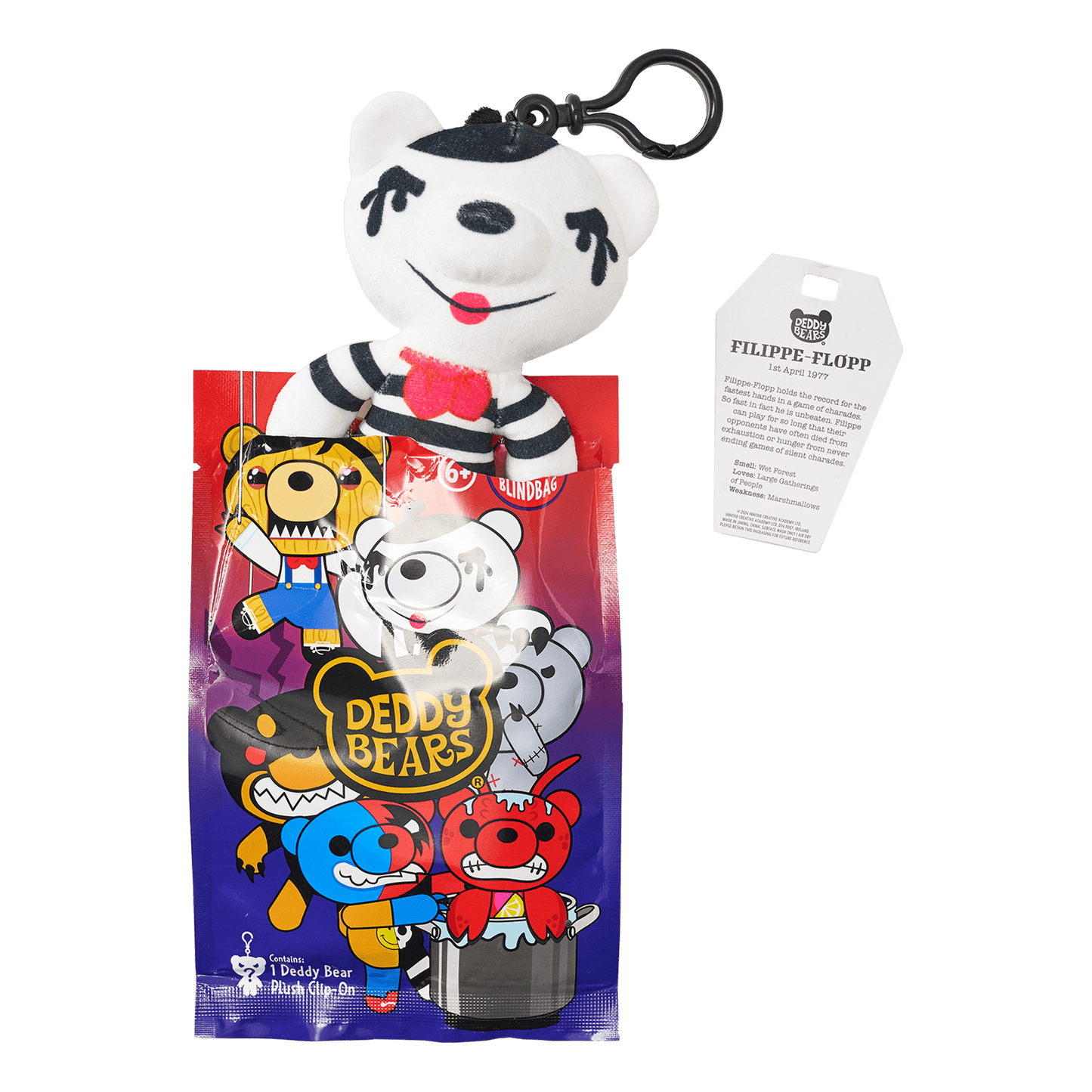 Deddy Bears - Series 4 Edition Mystery Blind Bag – 12cm Plush Clip-On - Jasnor