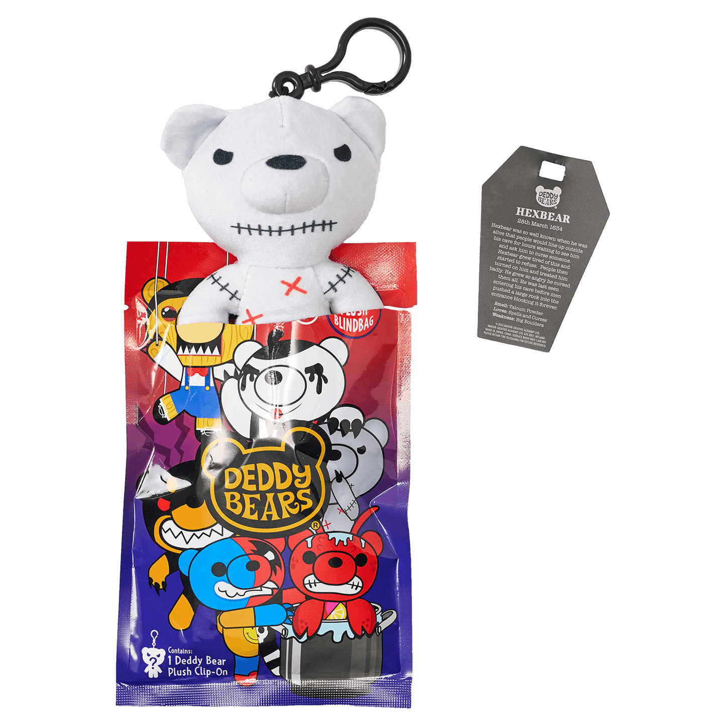Deddy Bears - Series 4 Edition Mystery Blind Bag – 12cm Plush Clip-On - Jasnor