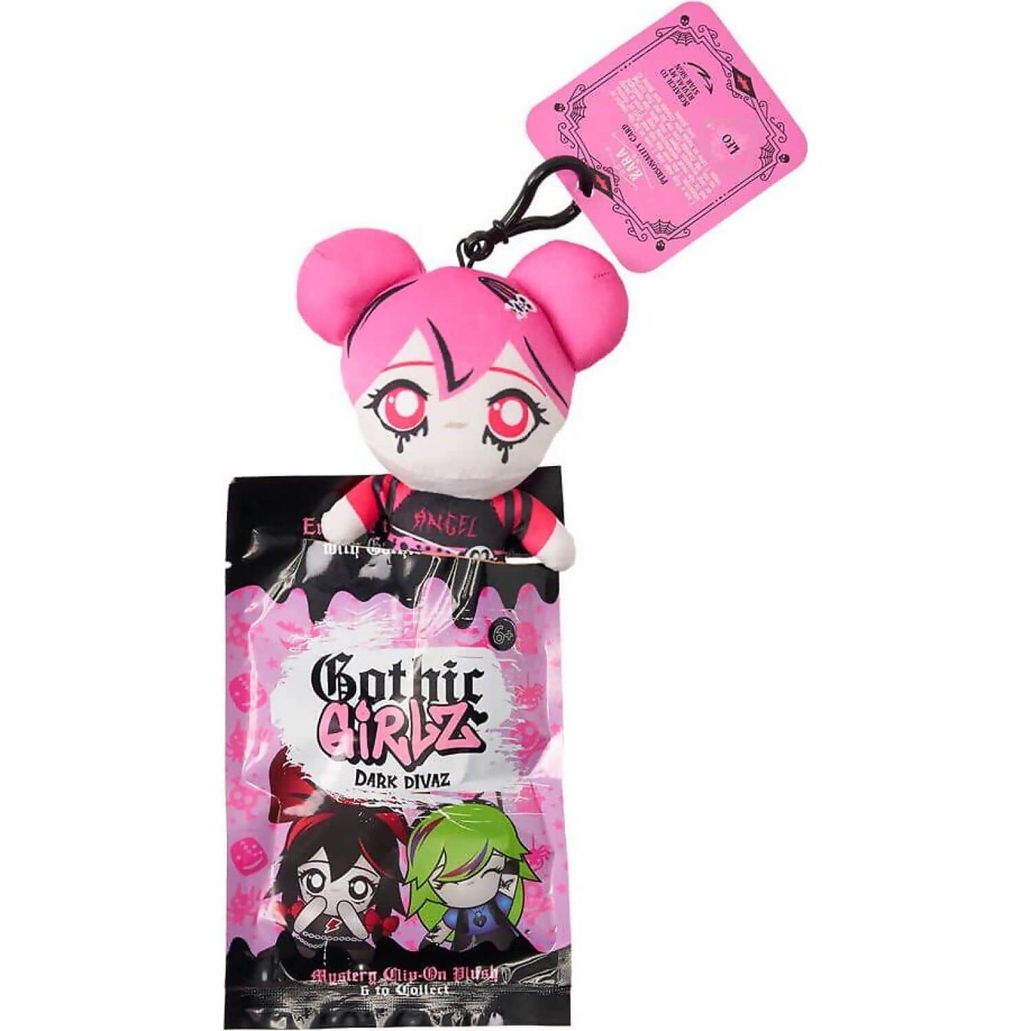 Kreepy Collections - Gothic Girlz Dark Divaz Mystery Blind Bag - 12cm Plush Clip-on - Jasnor
