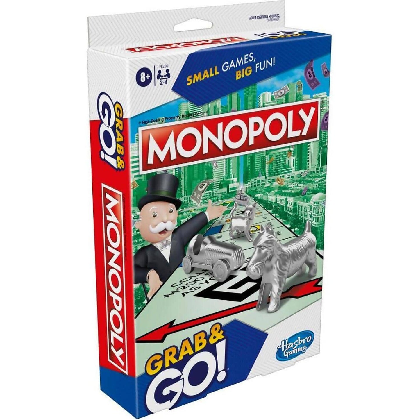 Hasbro Gaming - Monopoly Grab & Go! Portable Travel Board Game