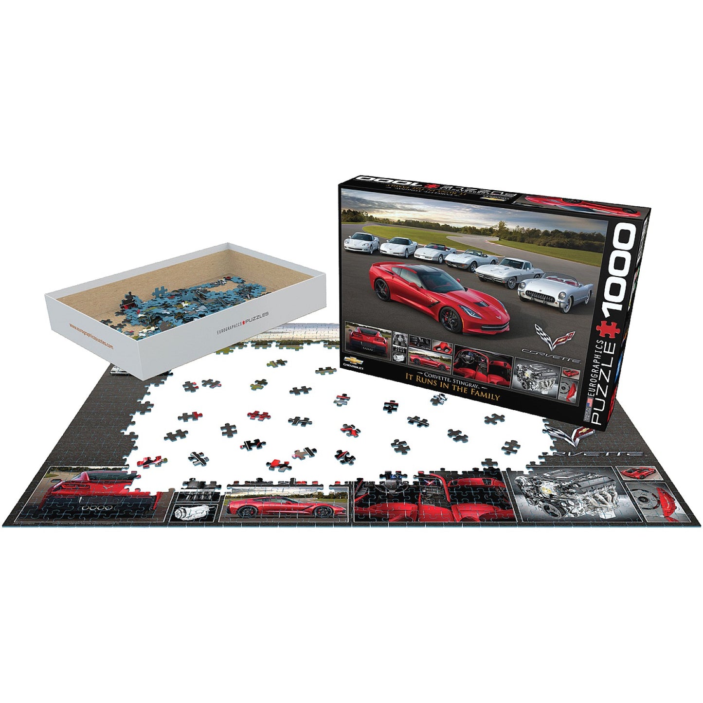 Eurographics - 2014 Corvette Stingray It Runs in the Family Jigsaw Puzzle 1000 Pieces