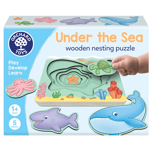 Orchard Toys - Under the Sea Wooden Nesting Puzzle 5 Pieces