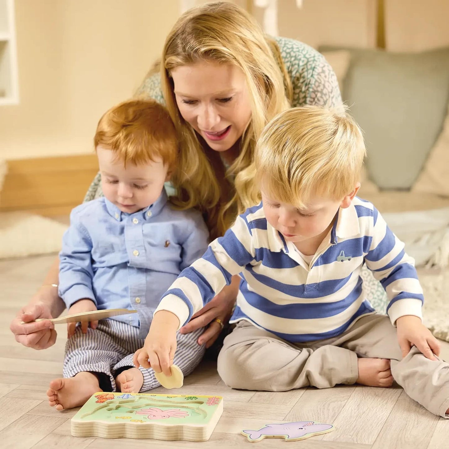 Orchard Toys - Under the Sea Wooden Nesting Puzzle 5 Pieces