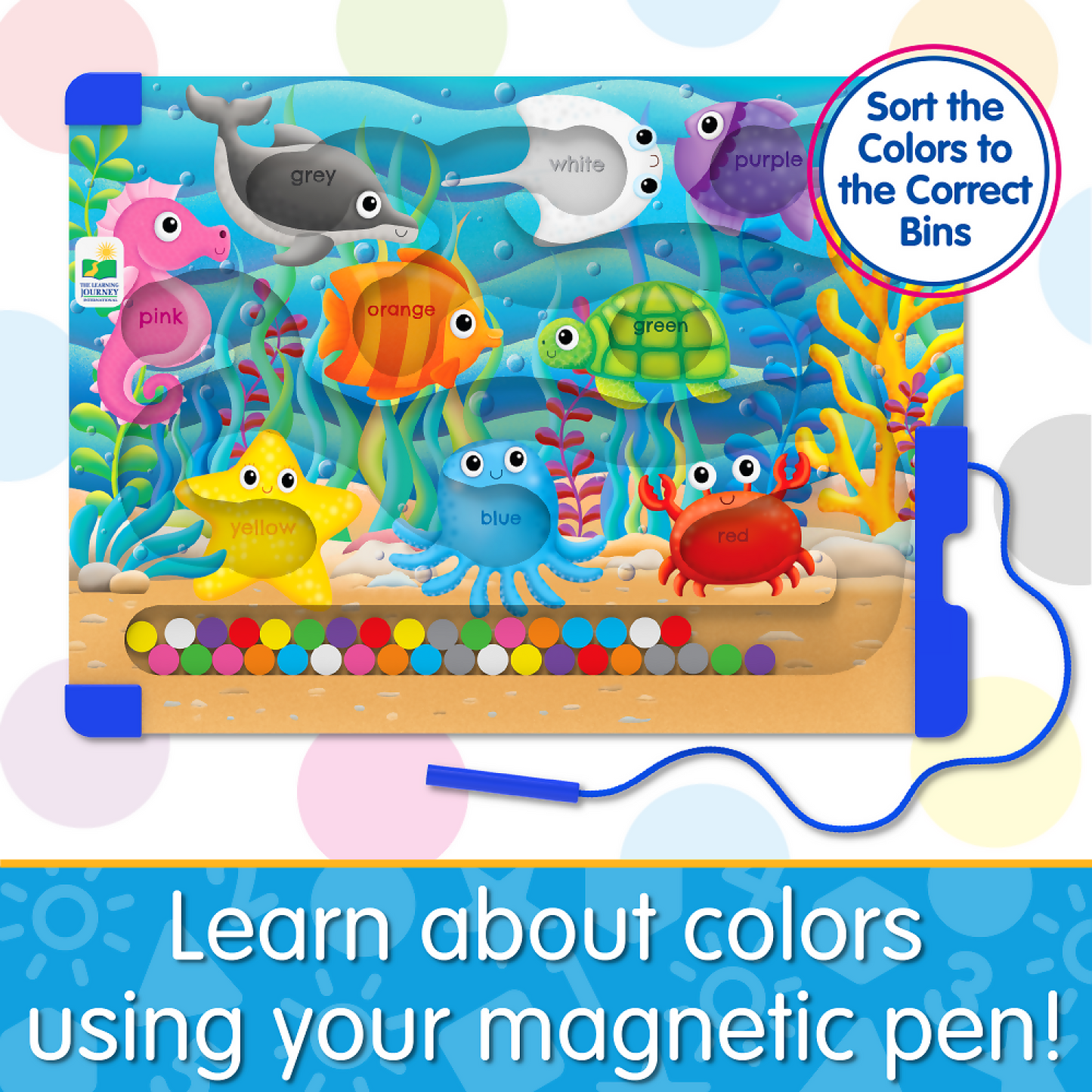 The Learning Journey - Sort & Learn Magnetic Puzzle - Colours