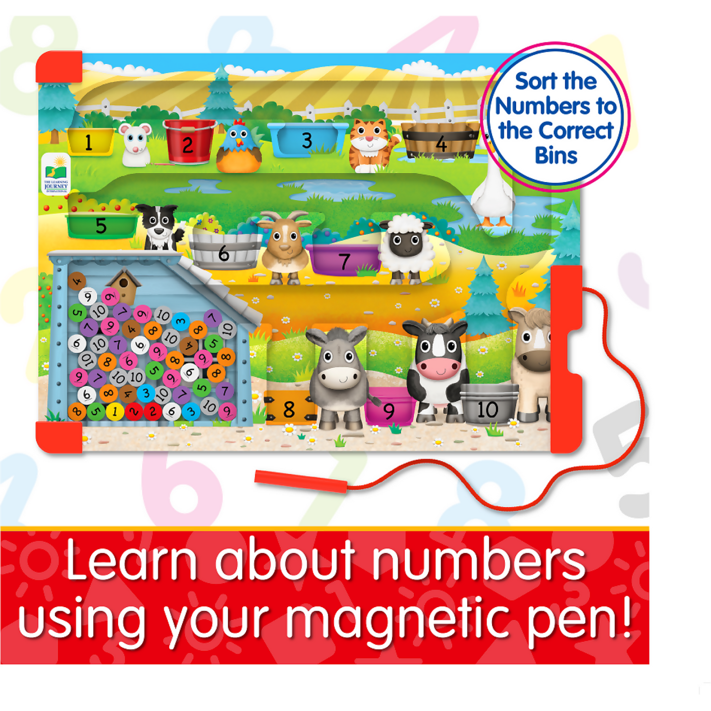 The Learning Journey - Sort & Learn Magnetic Puzzle - Counting