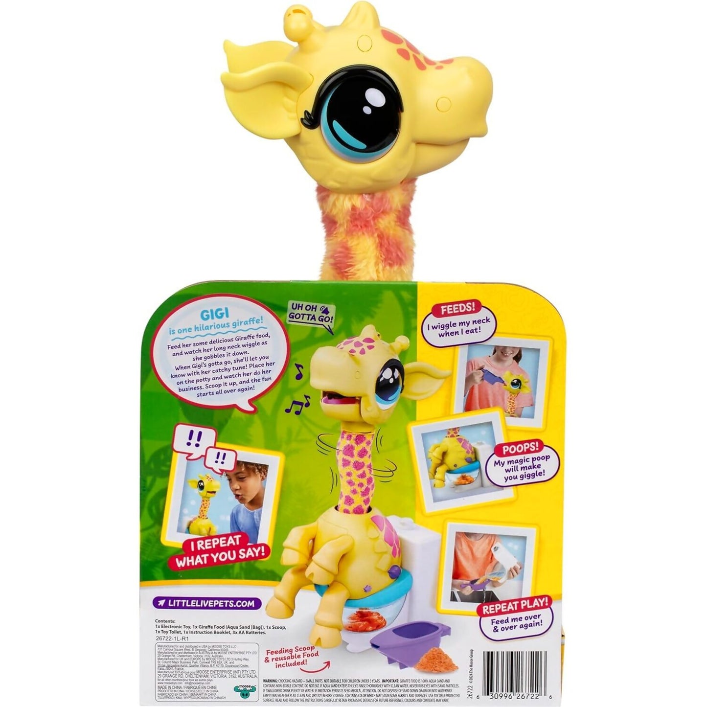 Little Live Pets - Gotta Go Giraffe Gigi Jungle Series Interactive Pet