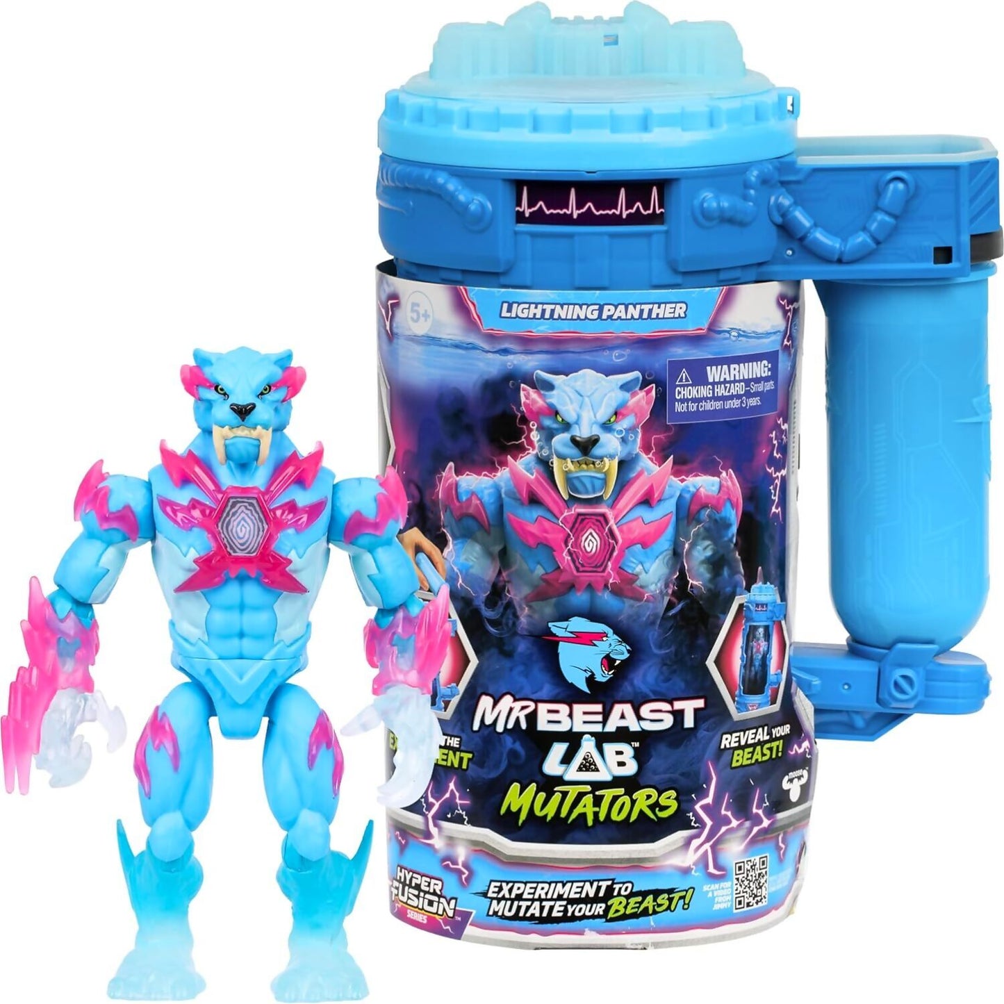 MrBeast Lab - Mutators Lightning Panther Hyper Fusion Series Action Figure