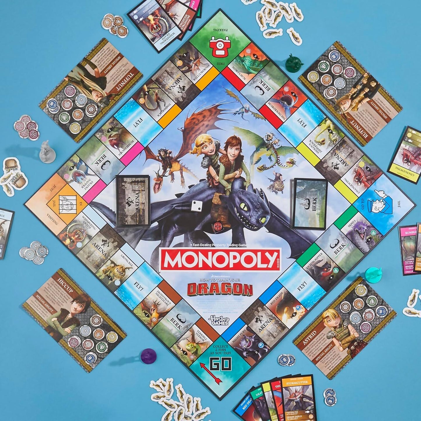 Hasbro Gaming - Monopoly DreamWorks How to Train Your Dragon Edition Board Game