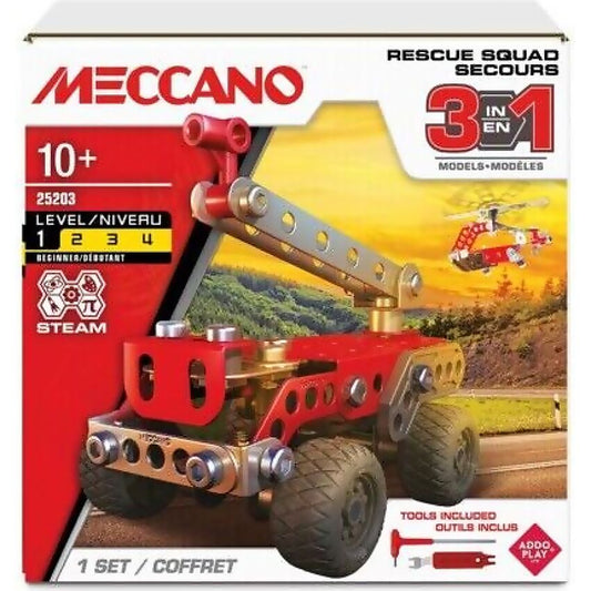 Meccano - 3-in-1 Rescue Squad Vehicle