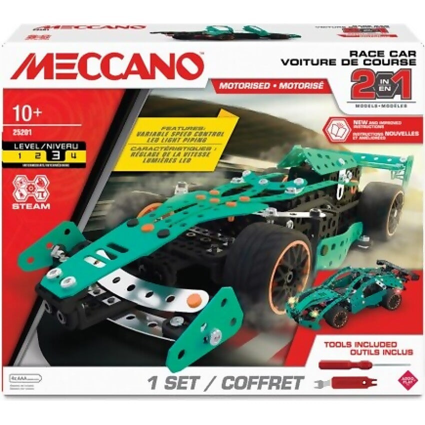 Meccano - 2-in-1 Racecar Vehicle