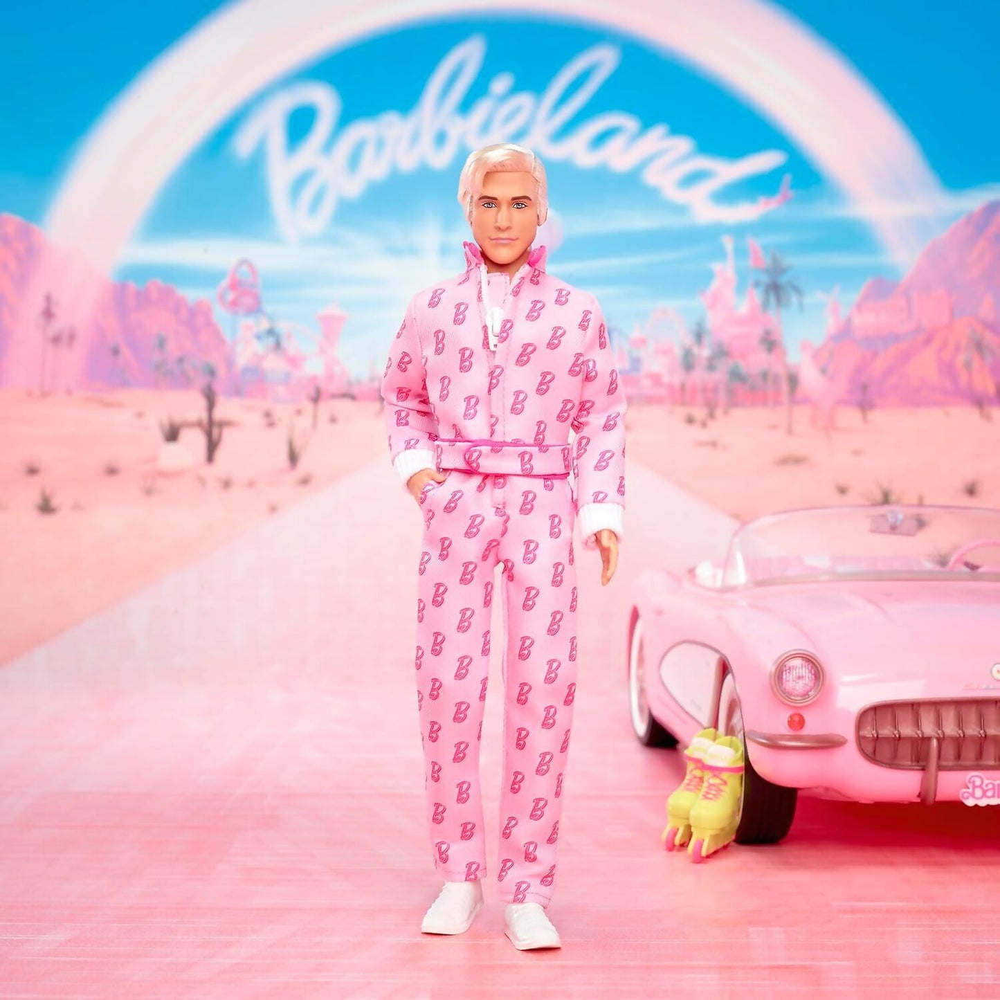 Barbie - The Movie Ken Collectible Doll Ryan Gosling As Ken Wearing Pink Jumpsuit With B Detail - Mattel
