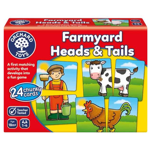 Orchard Toys - Farmyard Heads and Tails Game