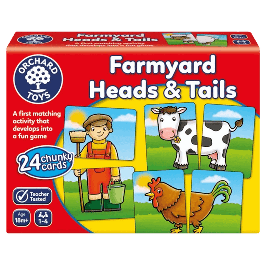 Orchard Toys - Farmyard Heads and Tails Game