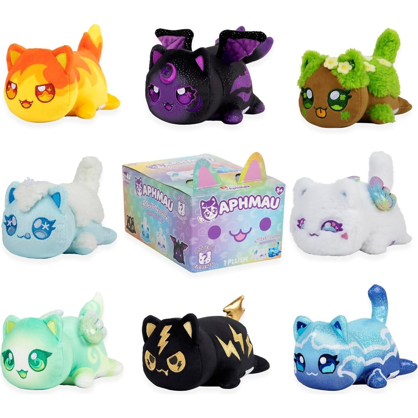 Aphmau - MeeMeows 6-inch Mystery Blind Box Litter 8 (Elemental) 1 x Plush