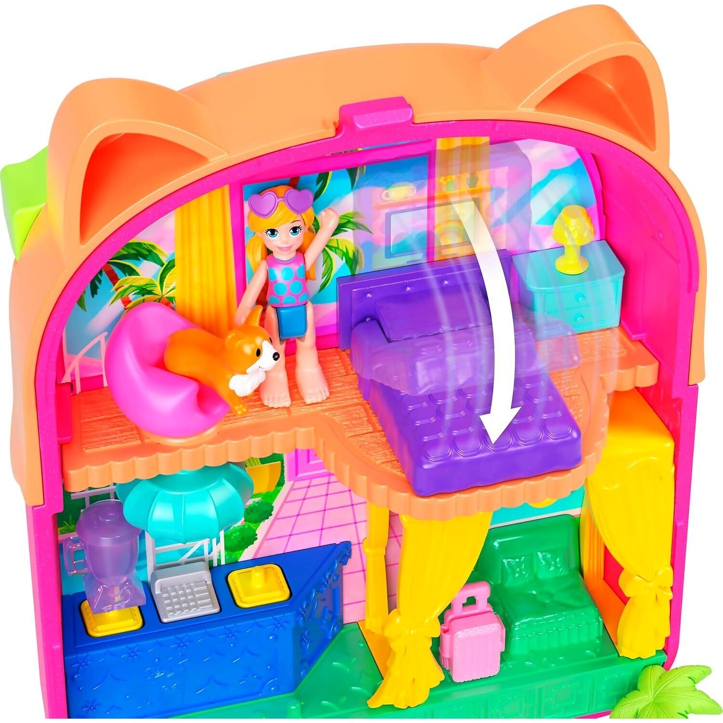 Polly Pocket - Kitty Popsicle Resort Compact Playset - Mattel