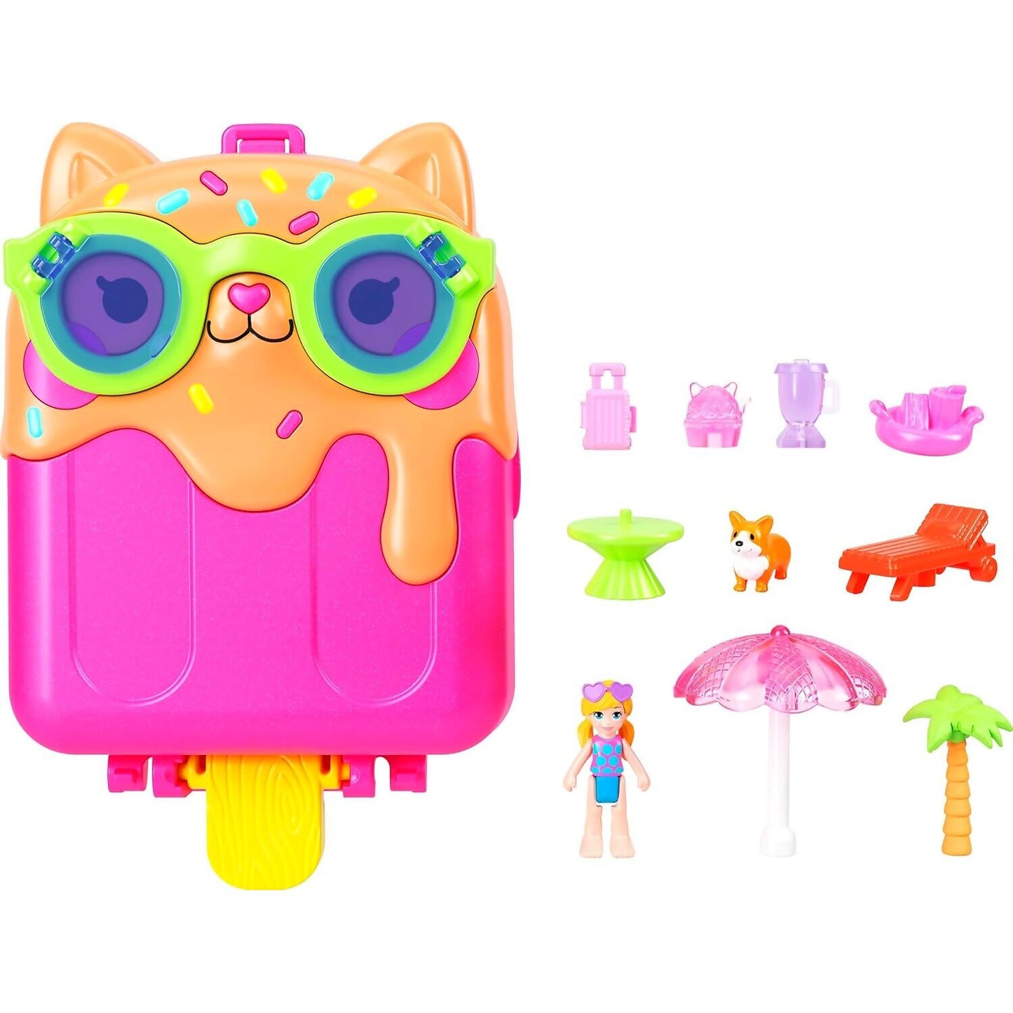 Polly Pocket - Kitty Popsicle Resort Compact Playset - Mattel