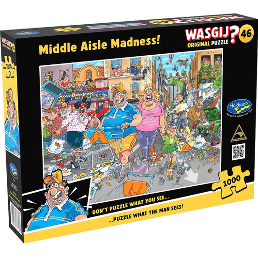 WASGIJ? - Original 46 Middle Aisle Madness! Holdson Jigsaw Puzzle 1000 Pieces