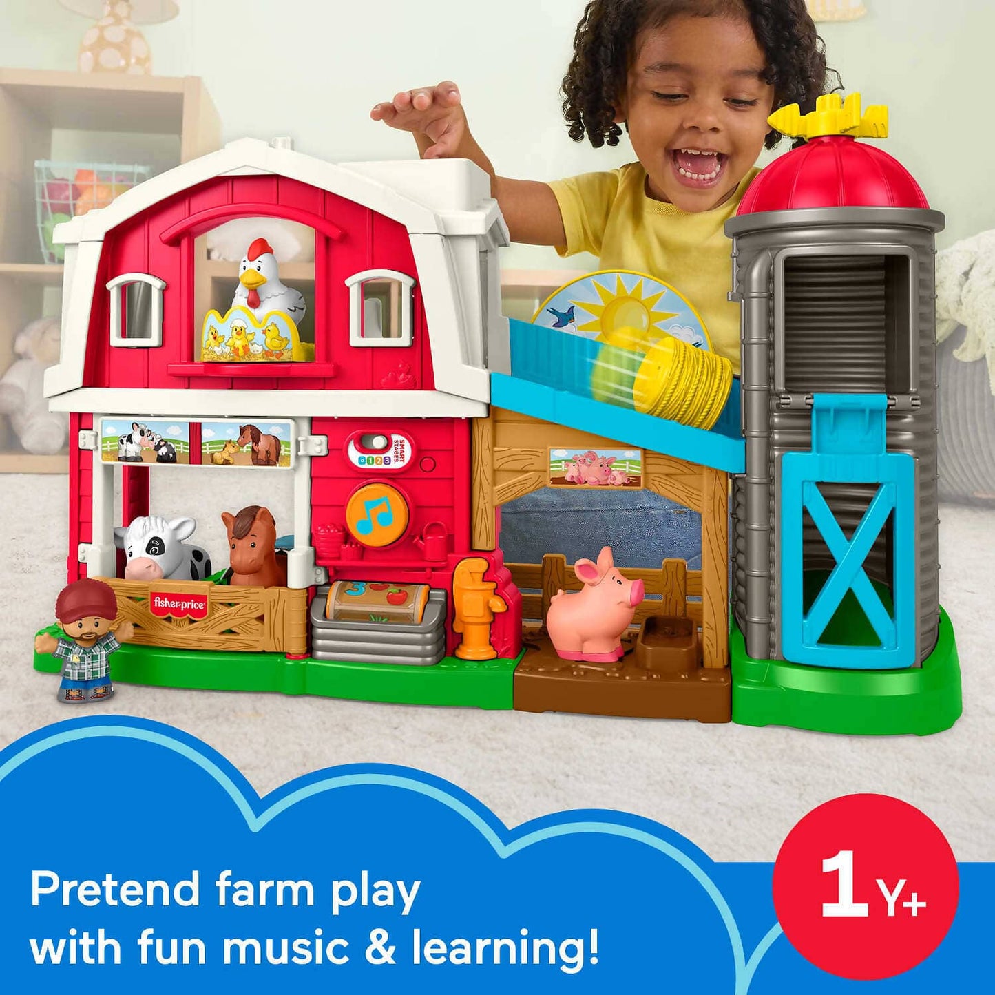 Fisher-Price - Little People Caring Fun Animal Farm Playset - Mattel