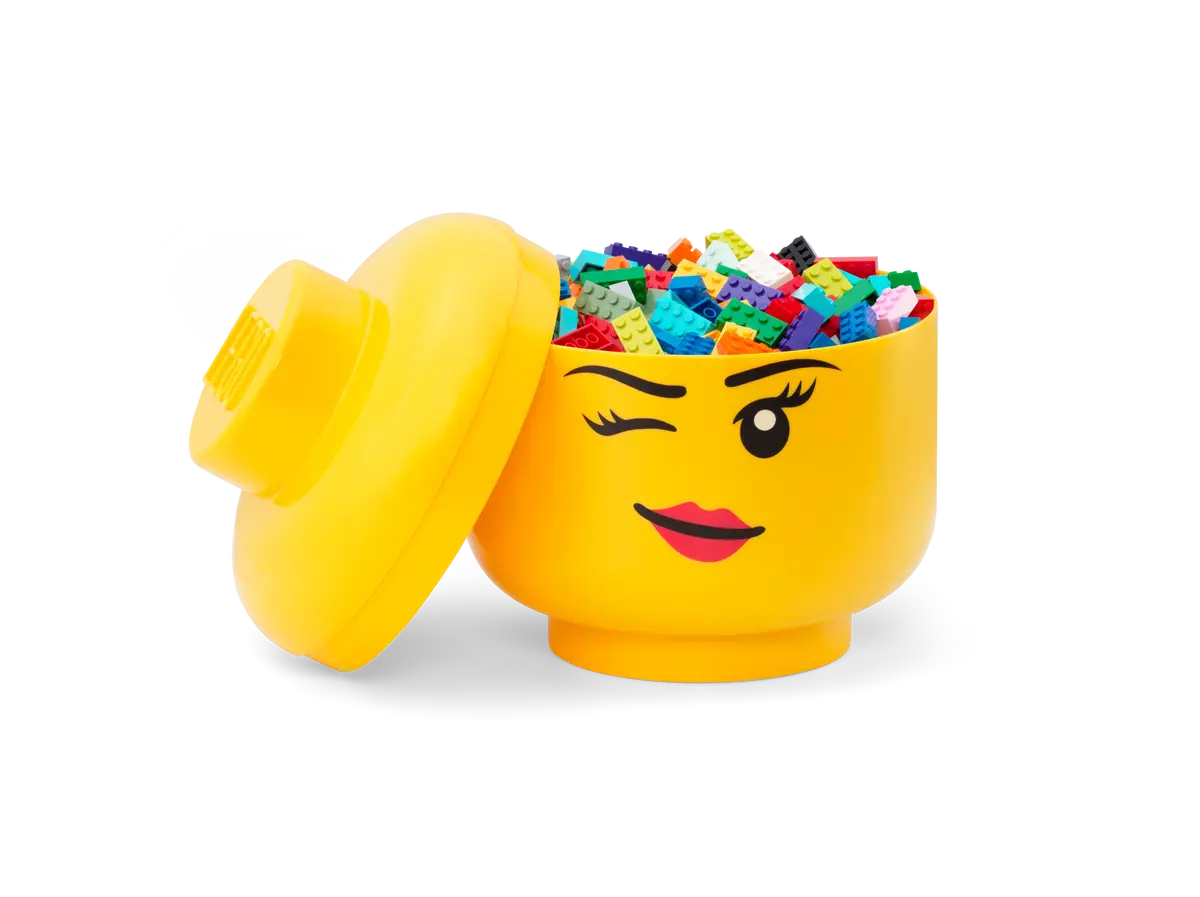 LEGO Storage Head Girl Winking Large - Room Copenhagen