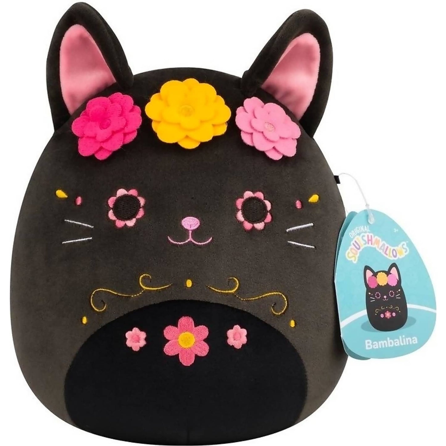 Squishmallows - Bambalina the Cat Halloween Day of the Dead 8-Inch Plush