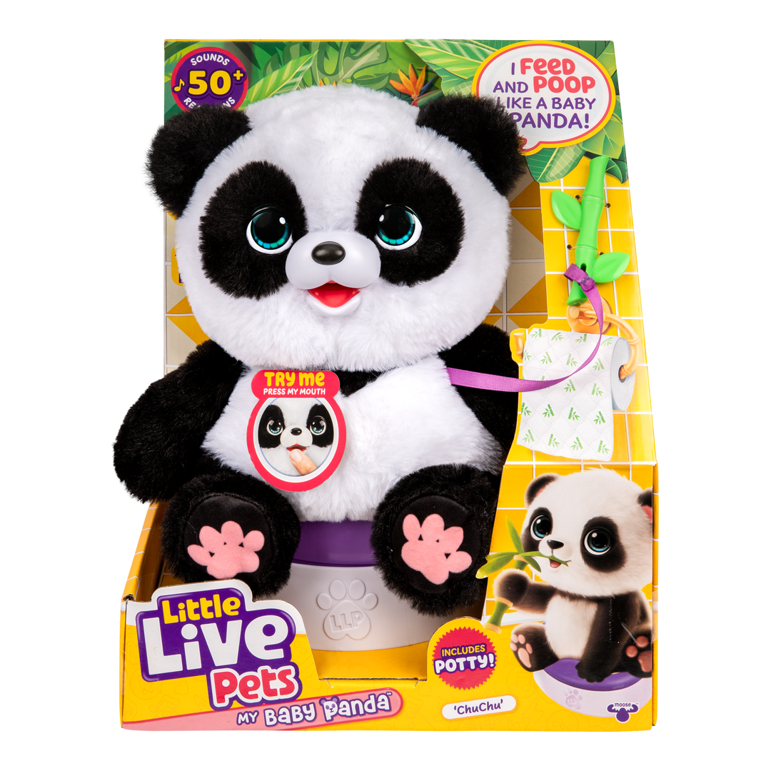 Little Live Pets - My Baby Panda Chu Chu Interactive Plush