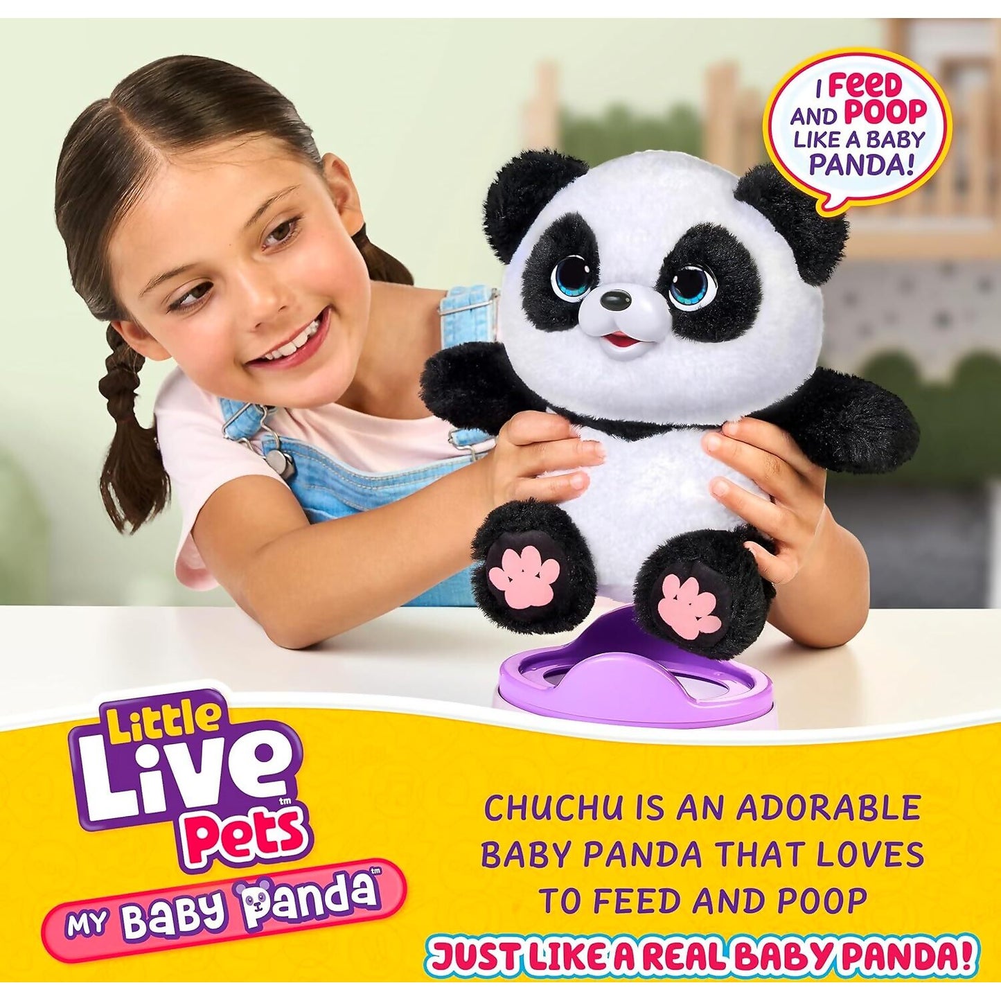 Little Live Pets - My Baby Panda Chu Chu Interactive Plush