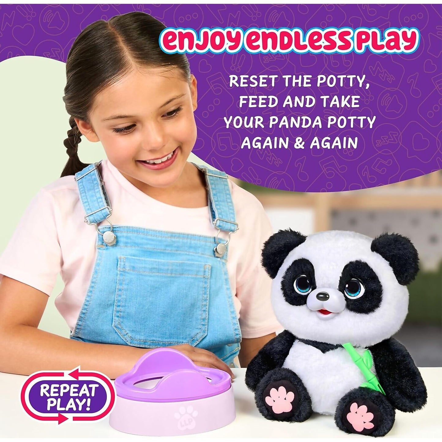 Little Live Pets - My Baby Panda Chu Chu Interactive Plush
