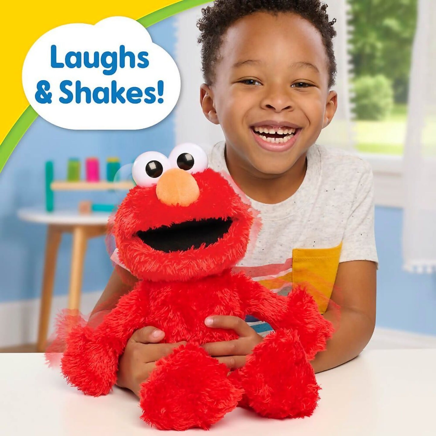 Sesame Street - Animated Tickle Me Elmo Plush - Jasnor