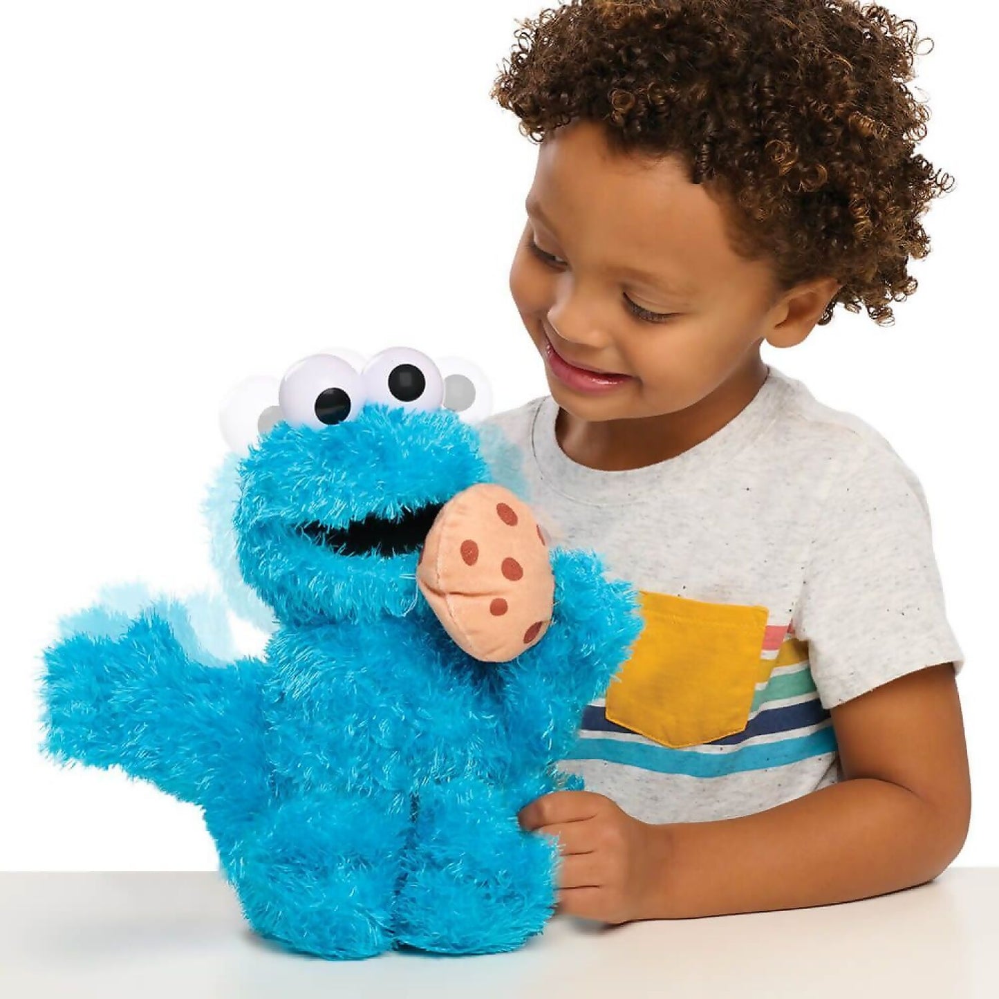 Sesame Street - Animated Nom Nom Cookie Monster Plush - Jasnor