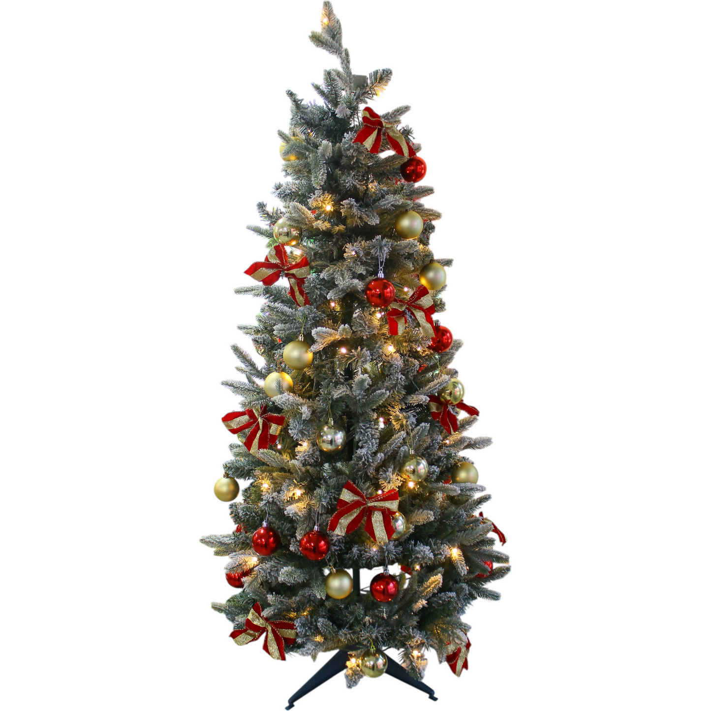 Cotton Candy - Xmas 150cm Pre-Lit Pop-Up Frosty Christmas Tree with Decorations