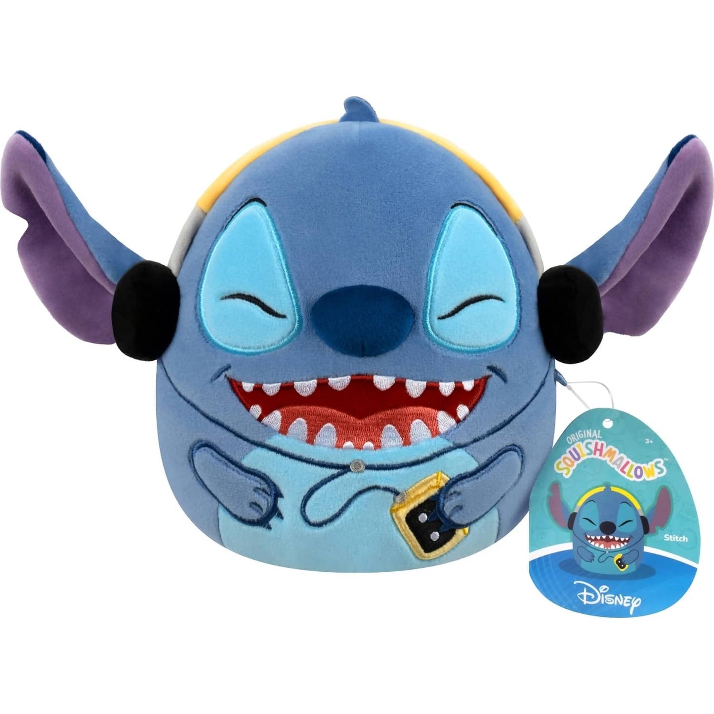 Squishmallows - Disney Stitch with Headphones 10-Inch Plush