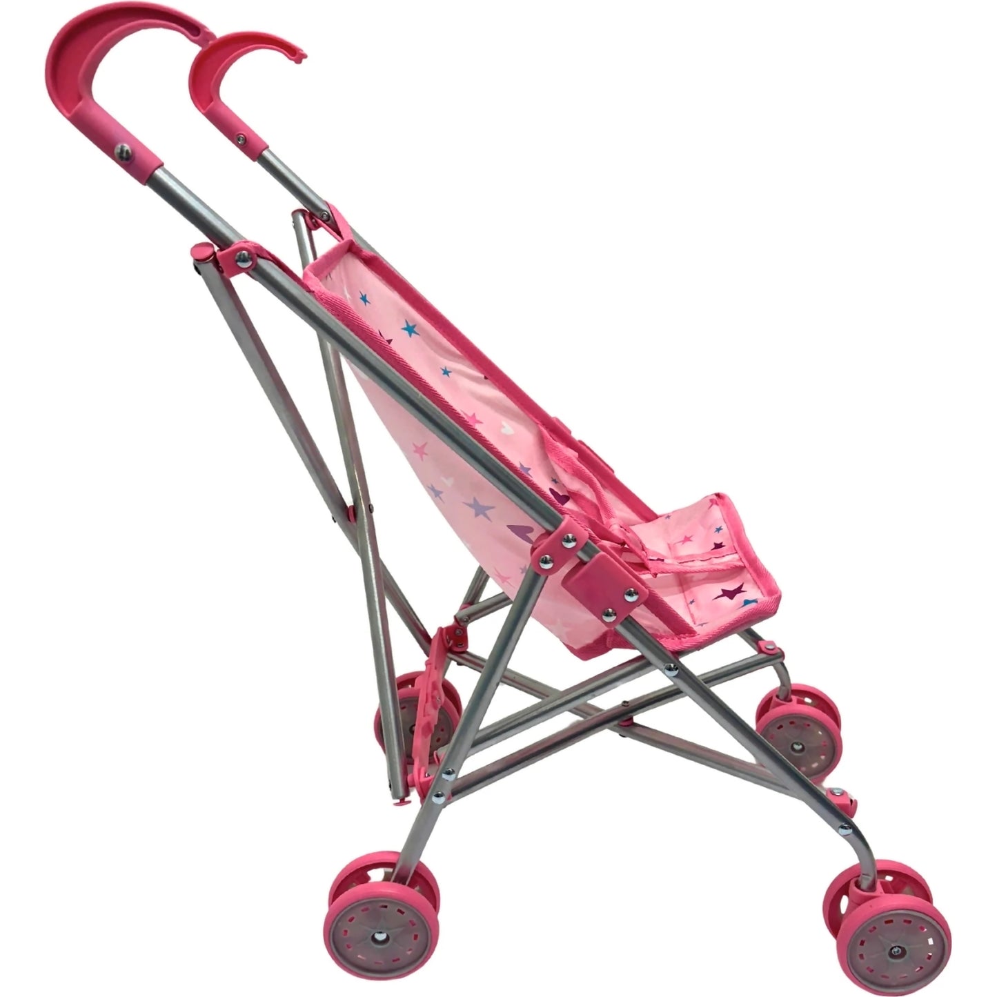 Playworld - Stars Doll Umbrella Stroller - Pink