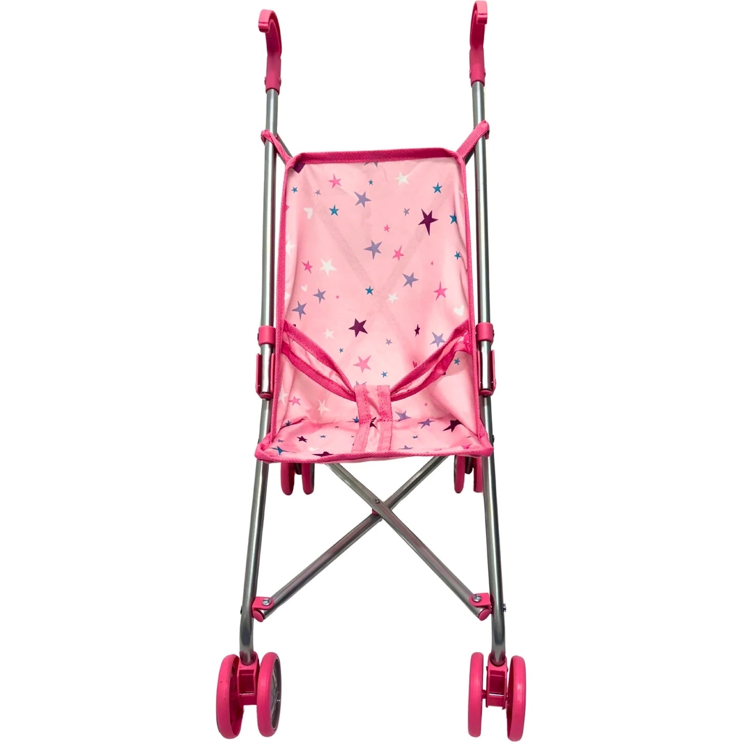 Playworld - Stars Doll Umbrella Stroller - Pink