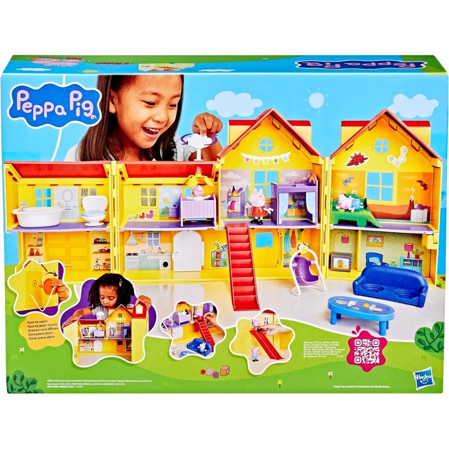 Peppa Pig - Peppa's Big Family House Playset - Hasbro