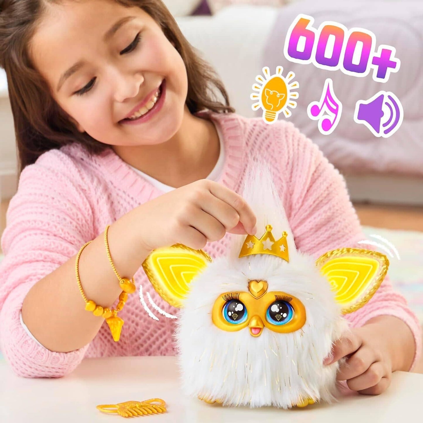 Furby - Gold Glam Interactive Toy Plush - Hasbro