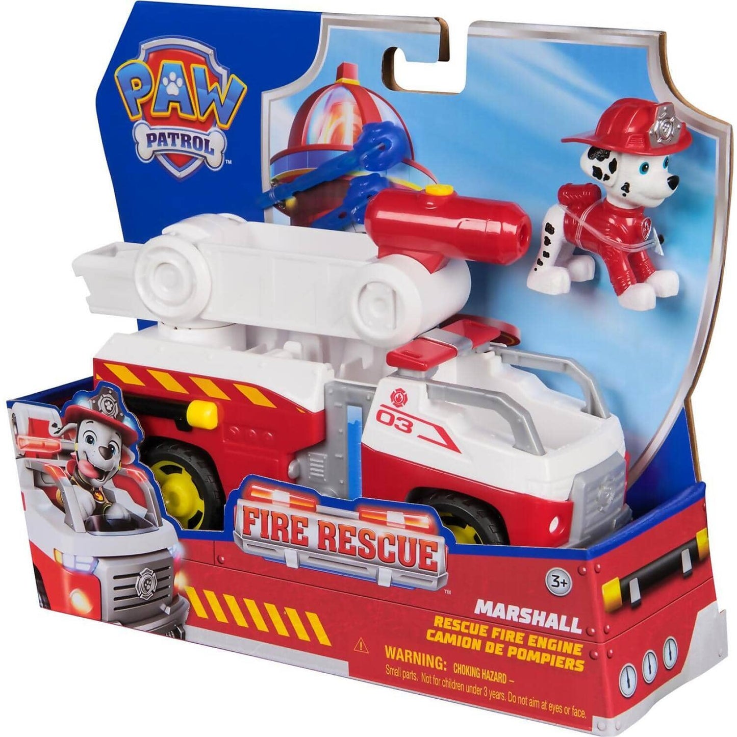 Paw Patrol - Fire Rescue: Rescue Fire Engine with Marshall Figure - Spin Master