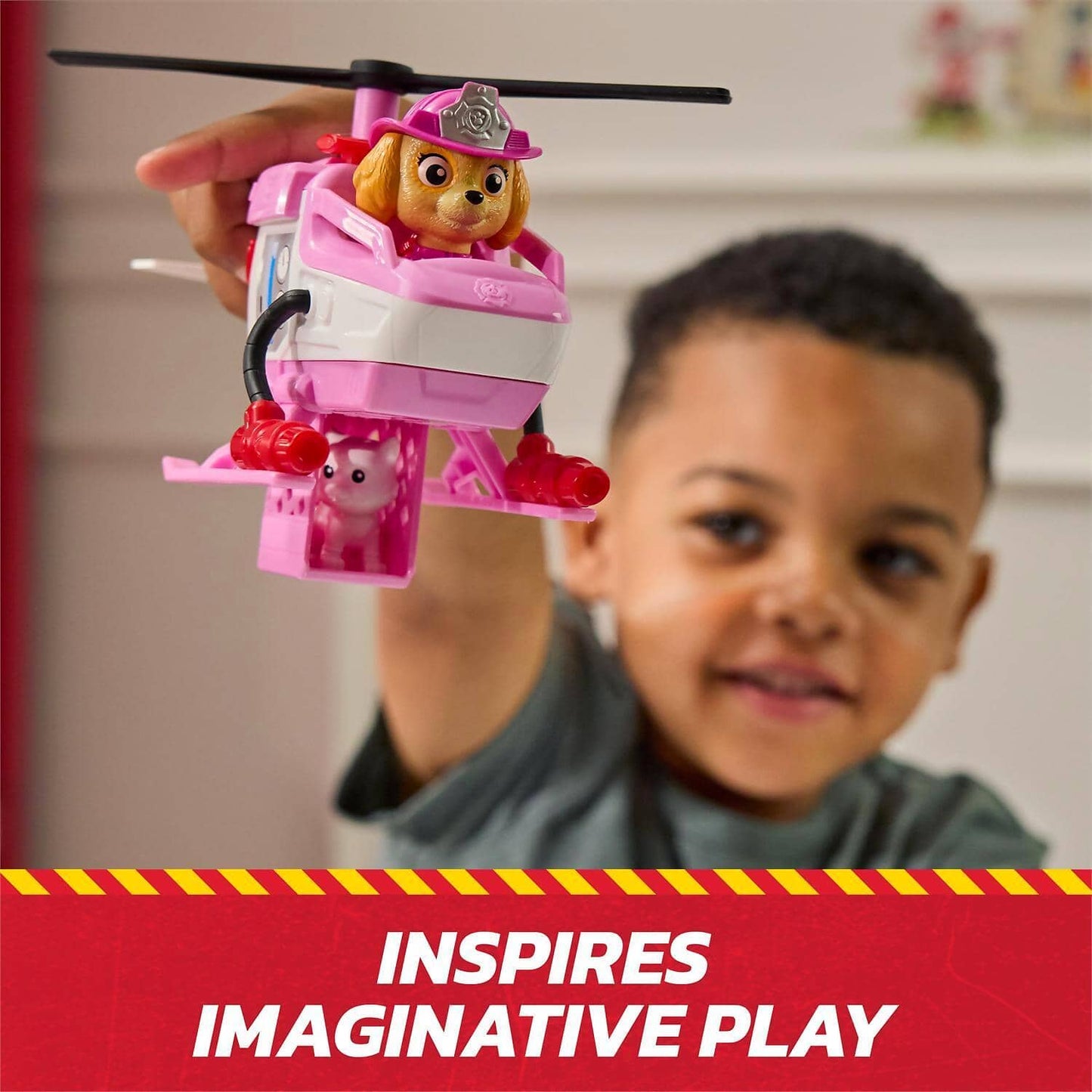 Paw Patrol - Fire Rescue: Rescue Fire Chopper with Skye Figure - Spin Master