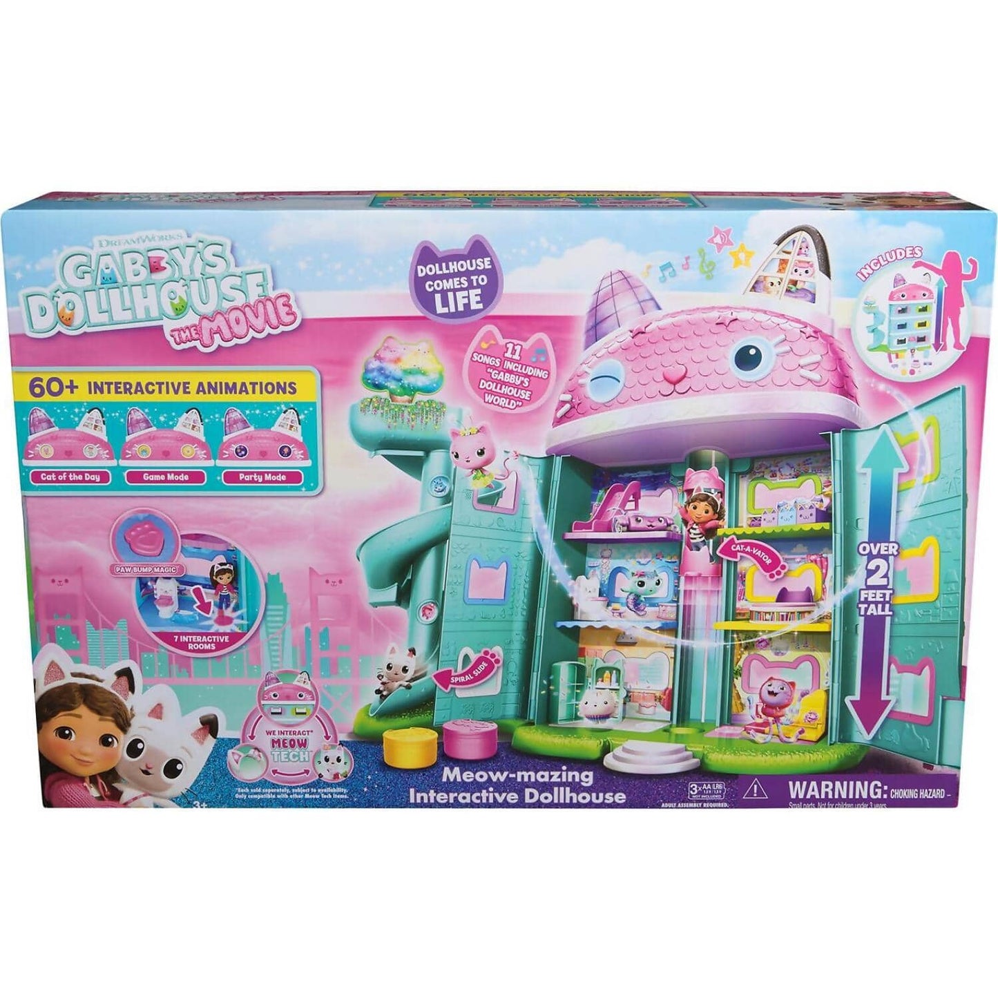 Gabby's Dollhouse - The Movie Meow-mazing Interactive Dollhouse - Spin Master