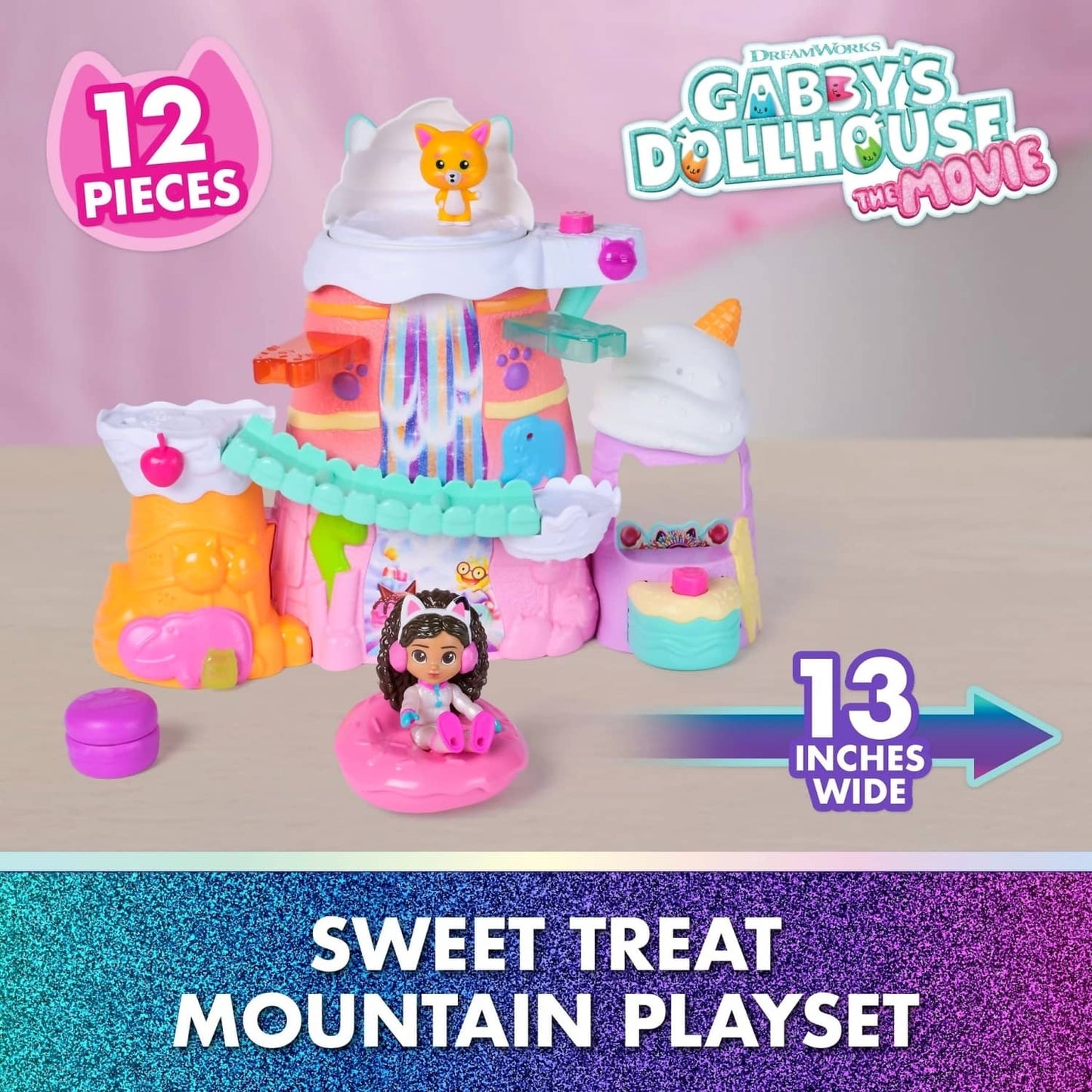 Gabby's Dollhouse - The Movie Sweet Treat Mountain Playset - Spin Master