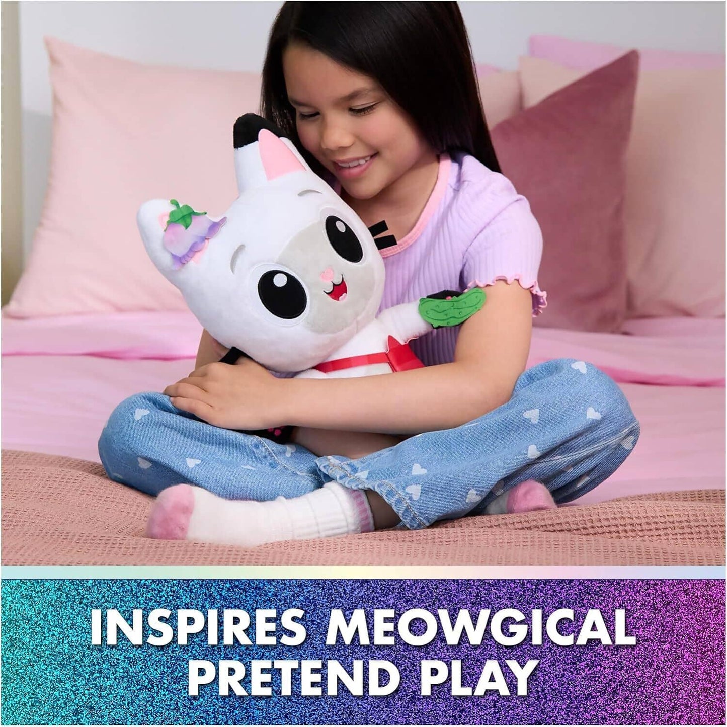 Gabby's Dollhouse - The Movie Meow-mazing Interactive Pandy Paws Plush - Spin Master