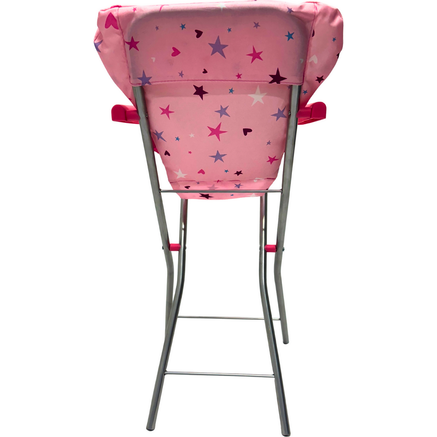 Playworld - Stars & Hearts Doll Highchair - Pink