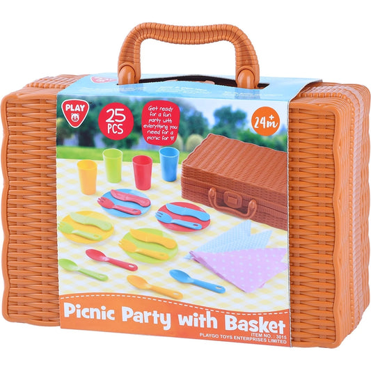 Playgo Toys Ent. Ltd. - Picnic Party with Basket 25Pcs