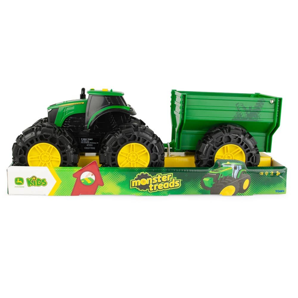 John Deere - Tomy 20cm Treads With Wagon - New Version