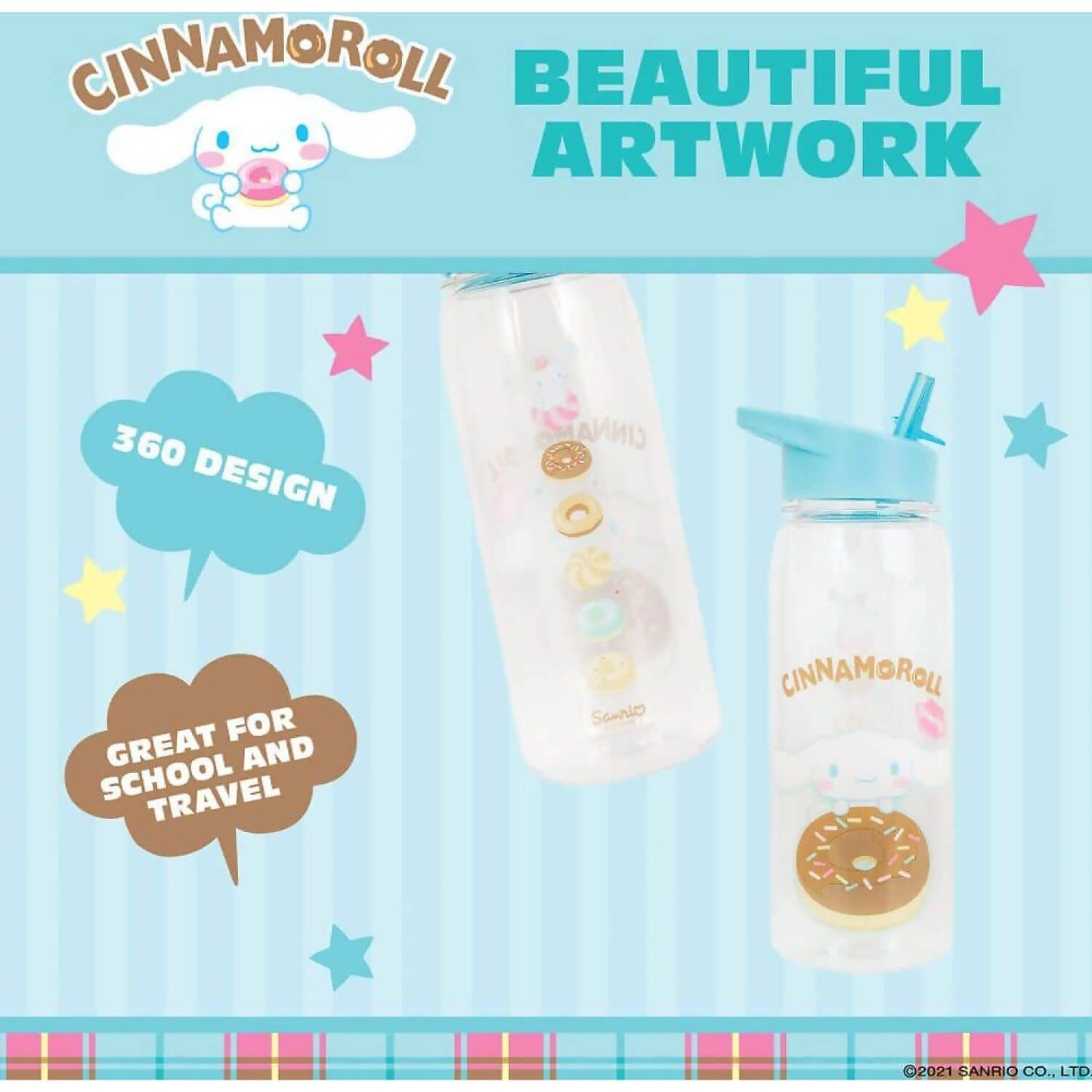 Hello Kitty and Friends - Cinnamoroll Flip Top Bottle 700ml - Jasnor