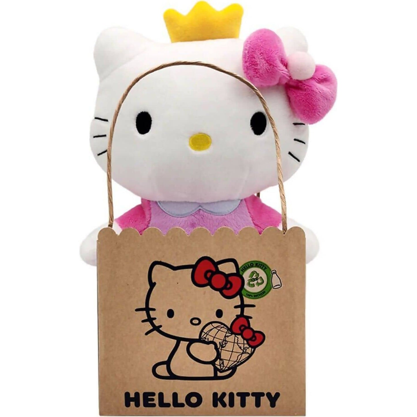 Hello Kitty And Friends - Hello Kitty Princess Eco Large 24cm Plush - Jasnor